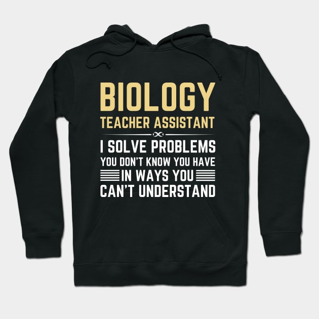 Biology Teacher Assistant Christmas from student Hoodie by Printopedy